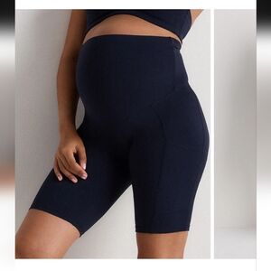 Quince Dark Blue Bike Shorts